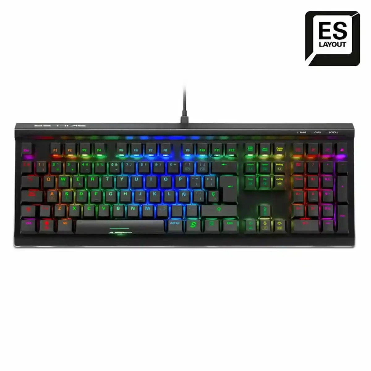 Clavier Gaming Sharkoon SGK60 RGB Noir Espagnol. SUPERDISCOUNT FRANCE