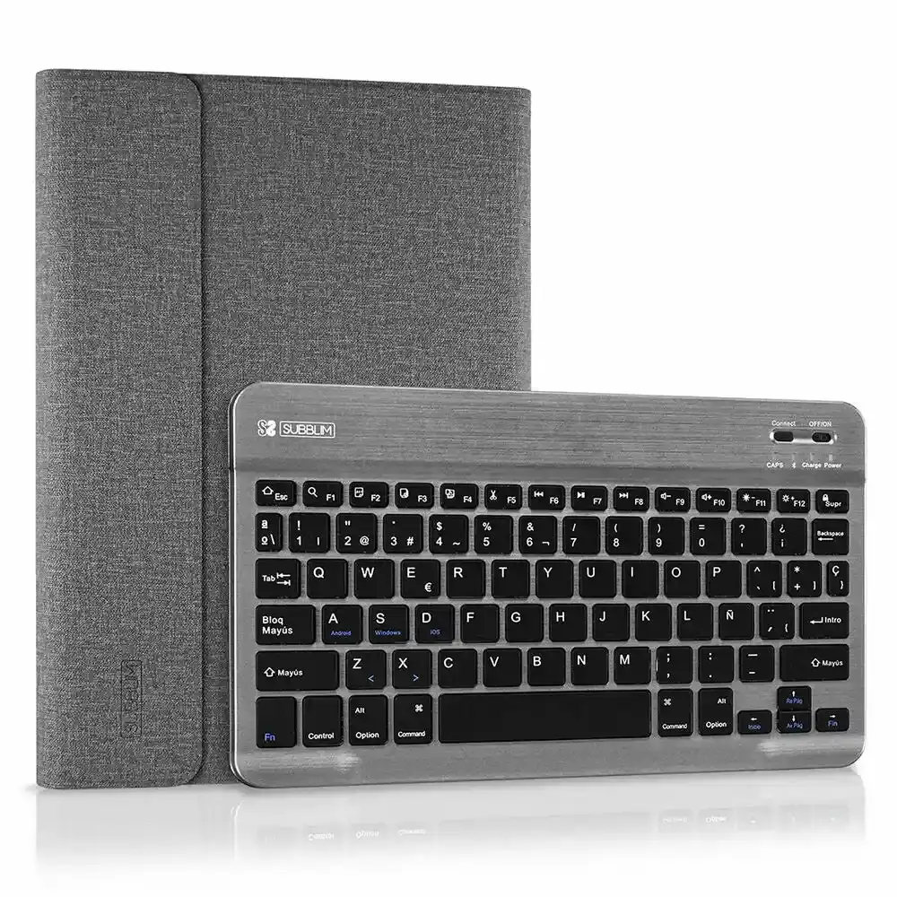 Etui Tablette et Clavier Subblim KEYTAB PRO 10.1" Bluetooth Gris. SUPERDISCOUNT FRANCE