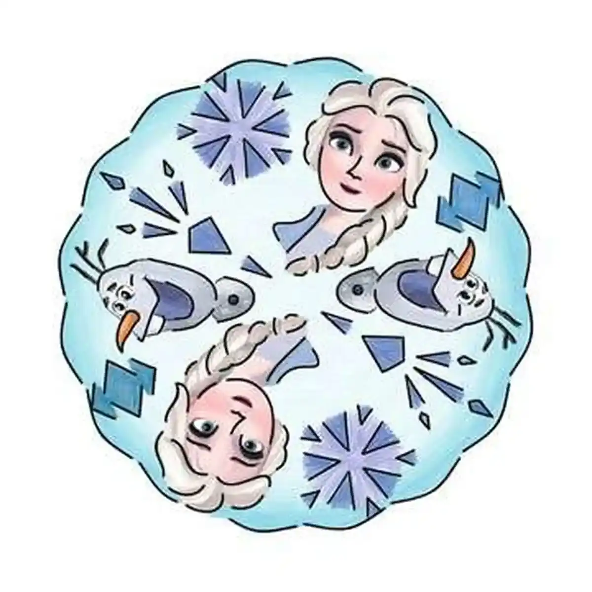 Feuilles de dessin Ravensburger Mini Disney Disney Frozen Mandala 2 Mandala. SUPERDISCOUNT FRANCE