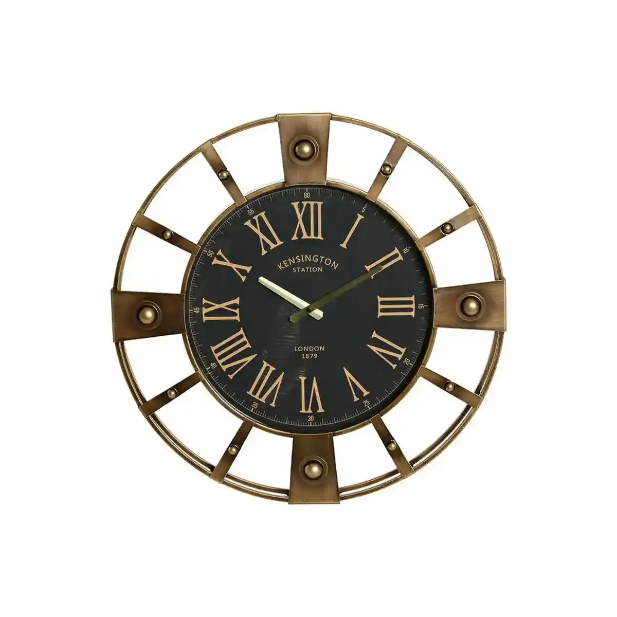 Horloge murale dkd home decor fer noir dore 60 x 8 x 60 cm _8416. Entrez dans l'Univers de DIAYTAR COTE D'IVOIRE - Votre Destination de Shopping Complète. Découvrez des produits qui reflètent la diversité et la richesse culturelle du Côte d'Ivoire, le tout à portée de clic.