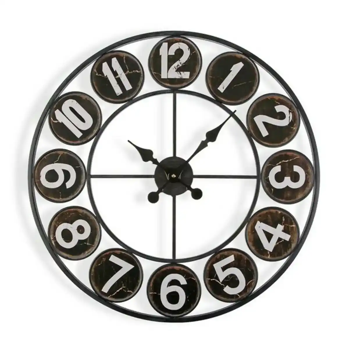 Horloge murale versa 4 x 60 x 60 cm metal o 60 cm _5393. DIAYTAR COTE D'IVOIRE - L'Art de Vivre le Shopping Éthique. Parcourez notre gamme et choisissez des produits qui reflètent notre engagement envers des pratiques durables.