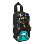 Mallette Scolaire Among Us Électrique Noir (10 x 22 x 8 cm). SUPERDISCOUNT FRANCE