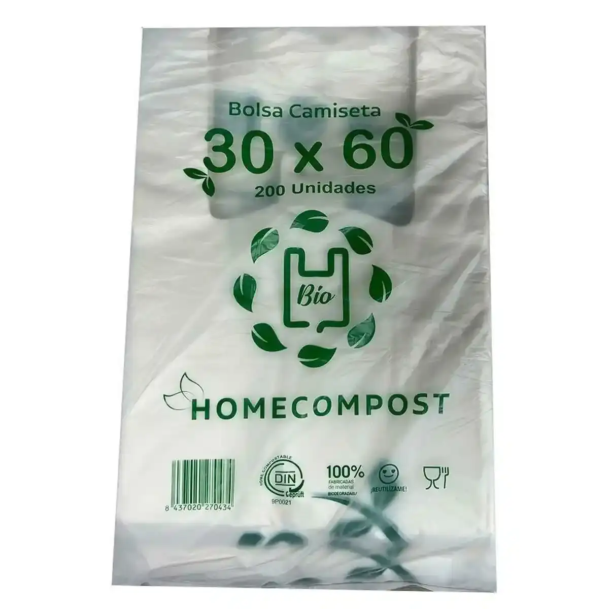Sac shopping blanc biodegradable 200 unites 30 x 60 cm_6978. DIAYTAR COTE D'IVOIRE - Votre Compagnon Shopping, Votre Style Unique. Explorez notre boutique en ligne pour dénicher des trésors qui expriment qui vous êtes, de la mode à la maison.
