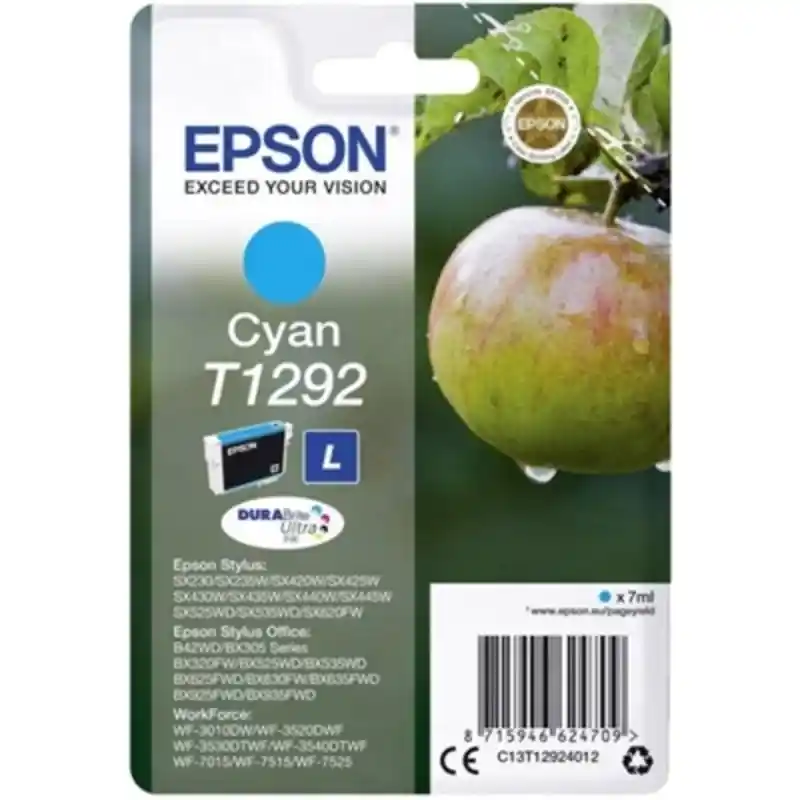 Cartouche d'encre compatible Epson T1292 Cyan. SUPERDISCOUNT FRANCE