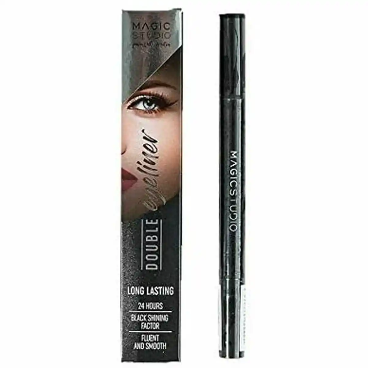 Eyeliner magic studio double black_6597. DIAYTAR COTE D'IVOIRE - Où Choisir est un Acte de Création. Naviguez à travers notre plateforme et choisissez des produits qui complètent votre histoire personnelle.