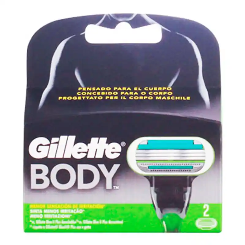 Lame de rasoir de remplacement body gillette 2 uds _4709. Bienvenue chez DIAYTAR COTE D'IVOIRE - Où Chaque Objet a son Histoire. Découvrez notre sélection méticuleuse et choisissez des articles qui racontent l'âme du Côte d'Ivoire.