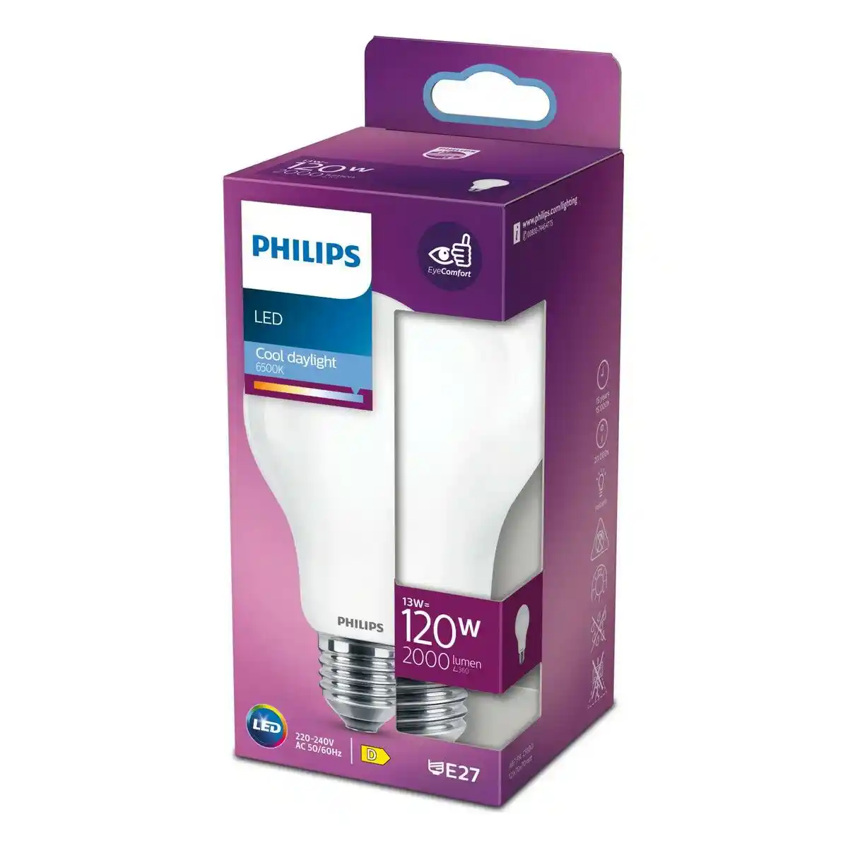 Lampe led philips standard e27 d 13 w 7 x 12 cm 2000 lm 6500 k _8158. DIAYTAR COTE D'IVOIRE - Votre Oasis de Shopping en Ligne. Explorez notre boutique et découvrez des produits qui ajoutent une touche de magie à votre quotidien.