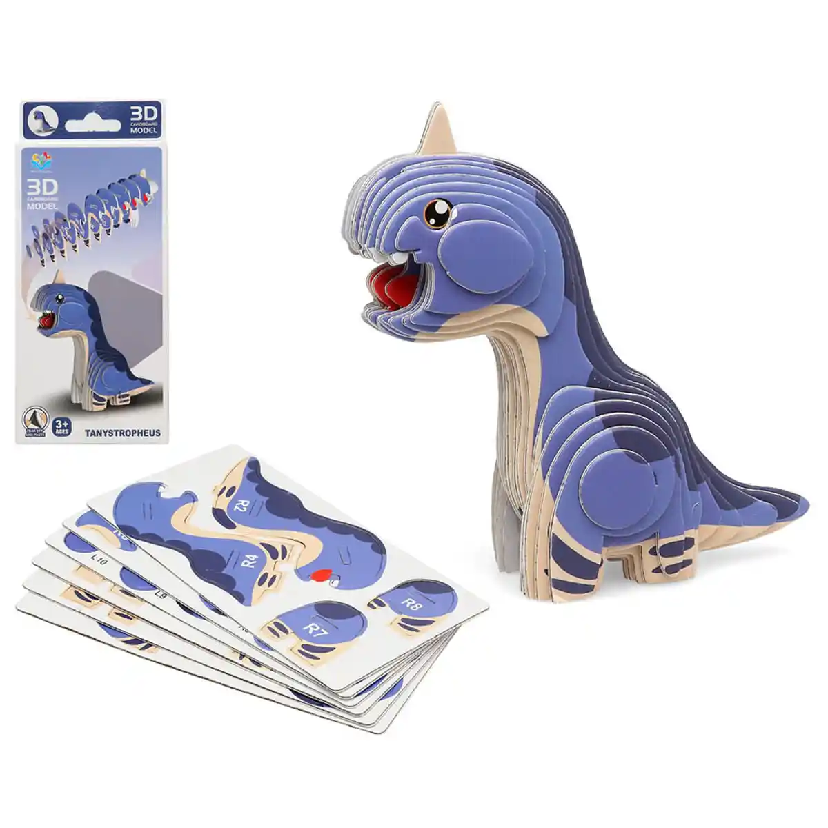 Puzzle 3D Dino Bleu 18 x 8 cm. SUPERDISCOUNT FRANCE