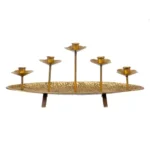 Bougeoir 50 5 x 17 5 x 21 cm metal dore_9436. Bienvenue chez DIAYTAR COTE D'IVOIRE - Où le Shopping Rime avec Diversité. Plongez dans notre univers de produits et découvrez des trésors qui représentent la richesse culturelle du Côte d'Ivoire.
