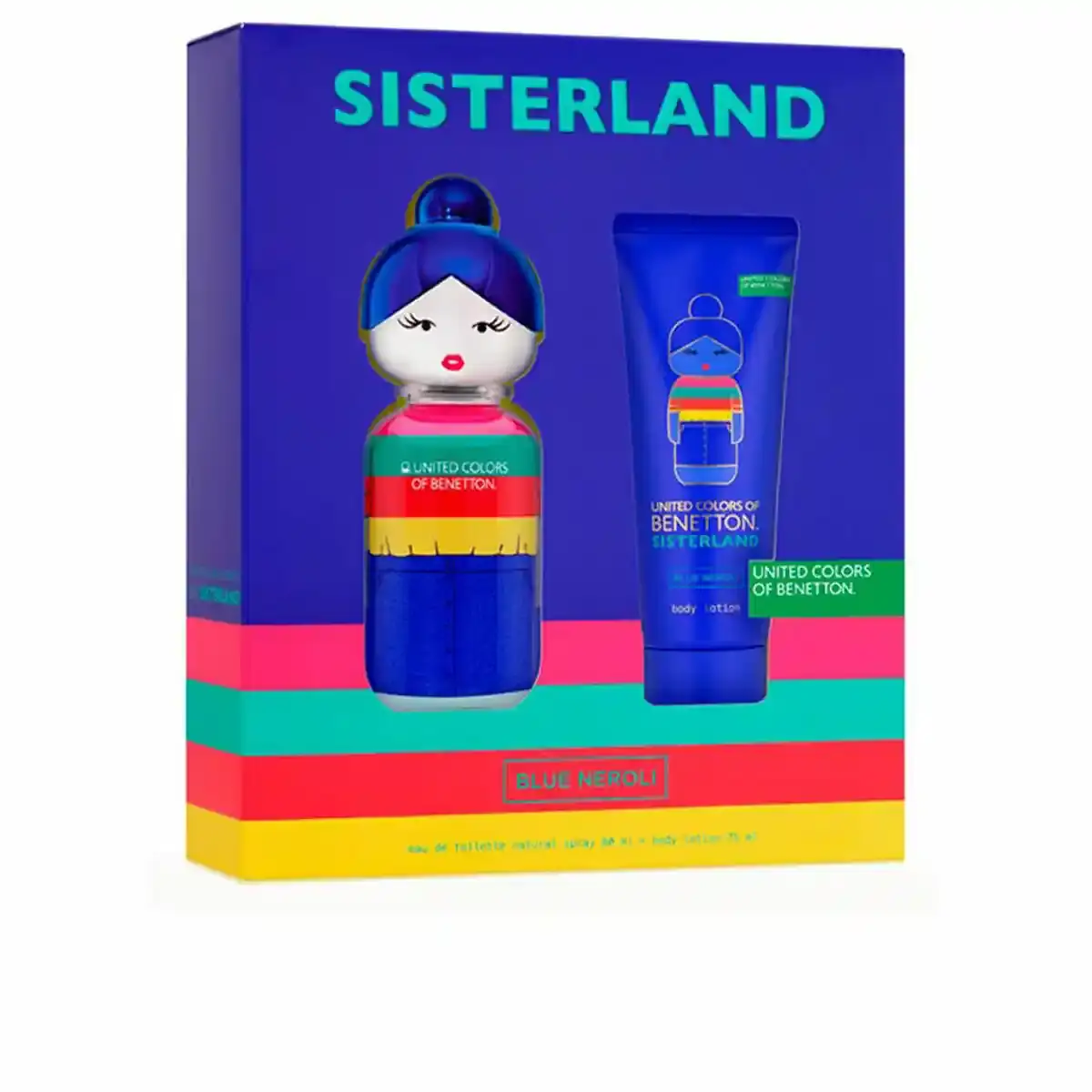 Coffret de parfum femme benetton sisterland blue neroli 2 pieces_3858. Entrez dans l'Univers de DIAYTAR COTE D'IVOIRE - Où Chaque Produit a sa Place. Explorez nos rayons virtuels et choisissez des articles qui s'intègrent parfaitement à votre style de vie.