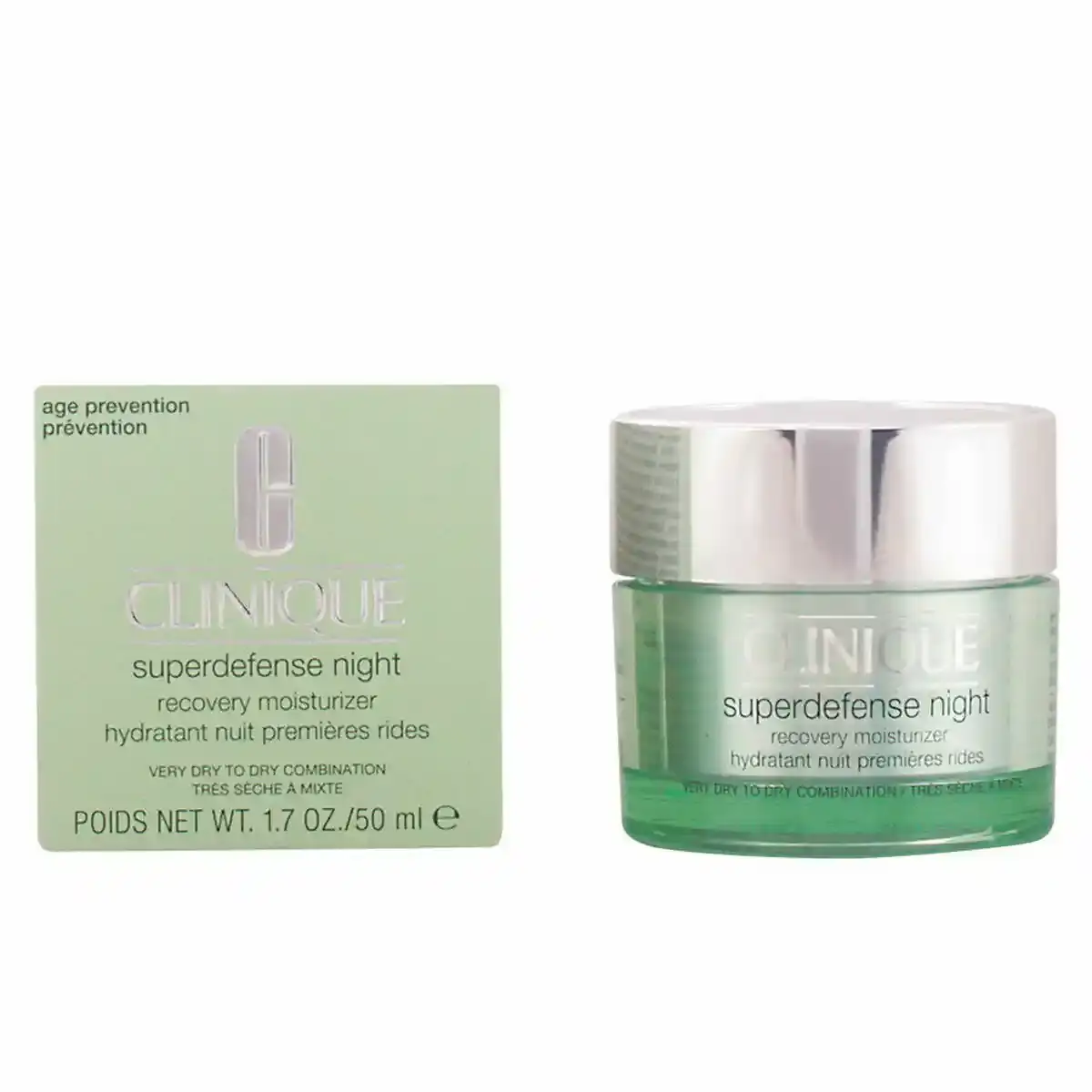 Creme anti age clinique superdefense night recovery 50 ml _8814. Bienvenue chez DIAYTAR COTE D'IVOIRE - Où Chaque Objet a son Histoire. Découvrez notre sélection méticuleuse et choisissez des articles qui racontent l'âme du Côte d'Ivoire.