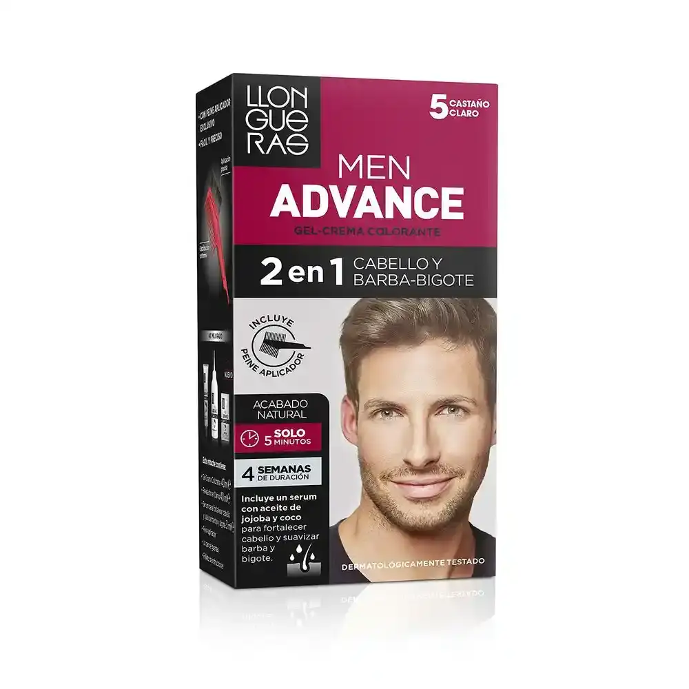 Creme colorante llongueras men advance semi permanente 5 chatain clair 4 pcs _3173. Entrez dans le Monde de DIAYTAR COTE D'IVOIRE - Où la Satisfaction est la Priorité. Explorez notre sélection pensée pour vous offrir une expérience de shopping qui va au-delà de vos attentes.