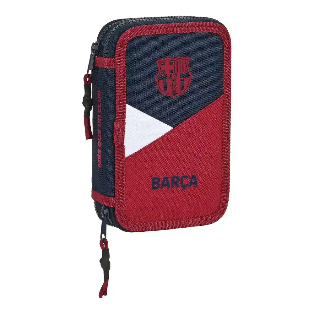 Trousse Double F.C. Barcelona Corporativa Blue Maroon (12,5 x 19,5 x 4 cm) (28 pcs). SUPERDISCOUNT FRANCE