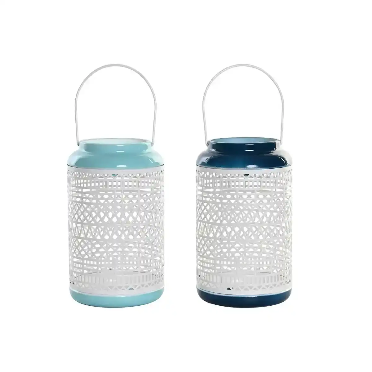 Bougeoir dkd home decor 15 x 15 x 24 5 cm metal bleu ciel bleu marine 2 unites _8744. DIAYTAR COTE D'IVOIRE - Là où Chaque Produit Est une Trouvaille. Parcourez notre catalogue diversifié et découvrez des articles qui enrichiront votre quotidien, du pratique à l'insolite.