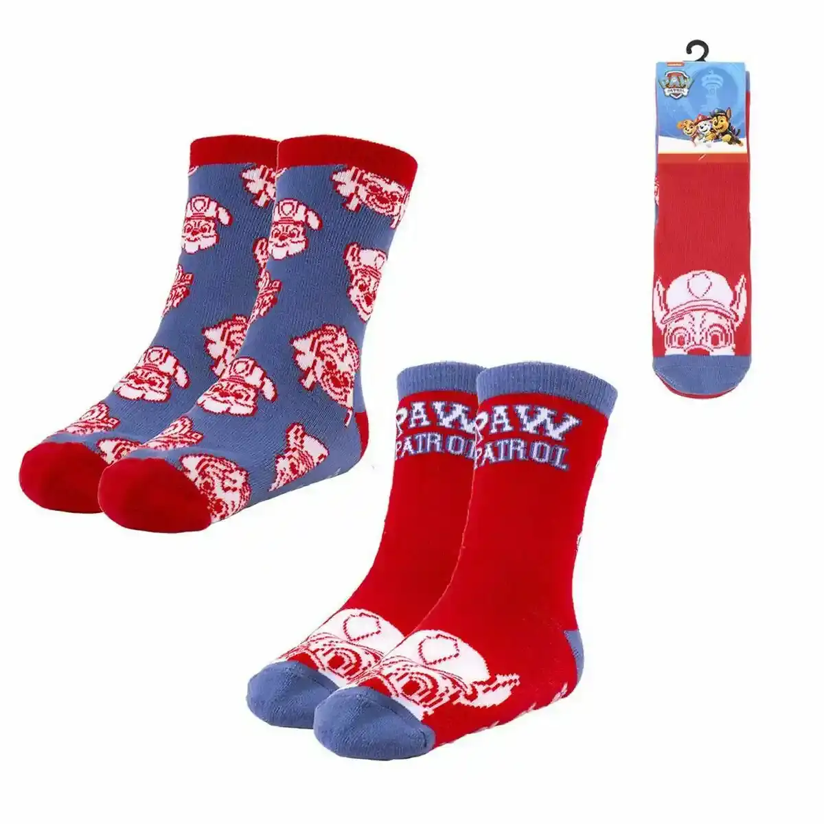 Chaussettes Antidérapantes La Pat' Patrouille 2 Unités Multicolore. SUPERDISCOUNT FRANCE