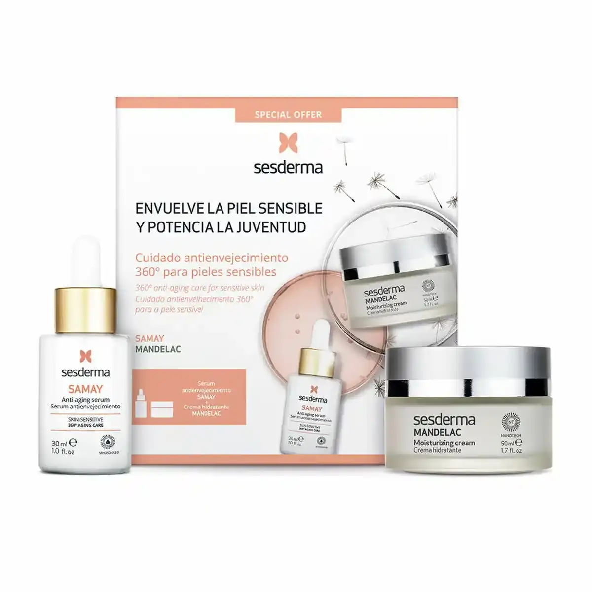 Coffret cosmetique femme sesderma samay mandelac peau sensible 2 pieces _4692. DIAYTAR COTE D'IVOIRE - L'Art du Shopping Éclairé. Naviguez à travers notre plateforme intuitive et découvrez une variété d'articles soigneusement sélectionnés pour répondre à vos besoins et à vos envies.
