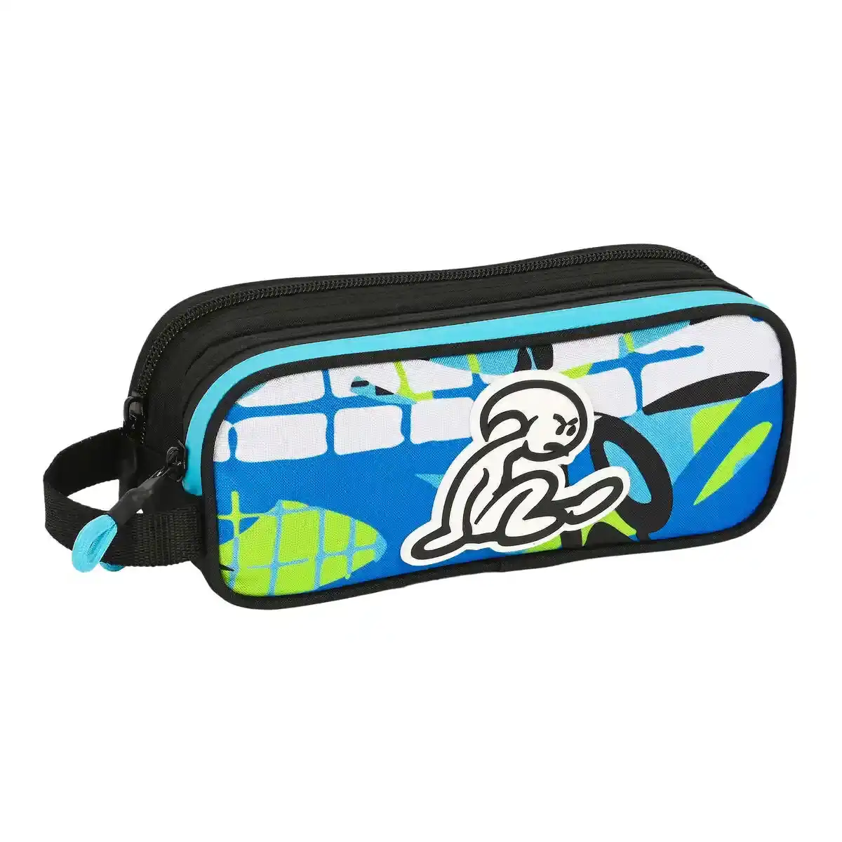 Double Cabas El Niño Vert bali Noir (21 x 8 x 6 cm). SUPERDISCOUNT FRANCE