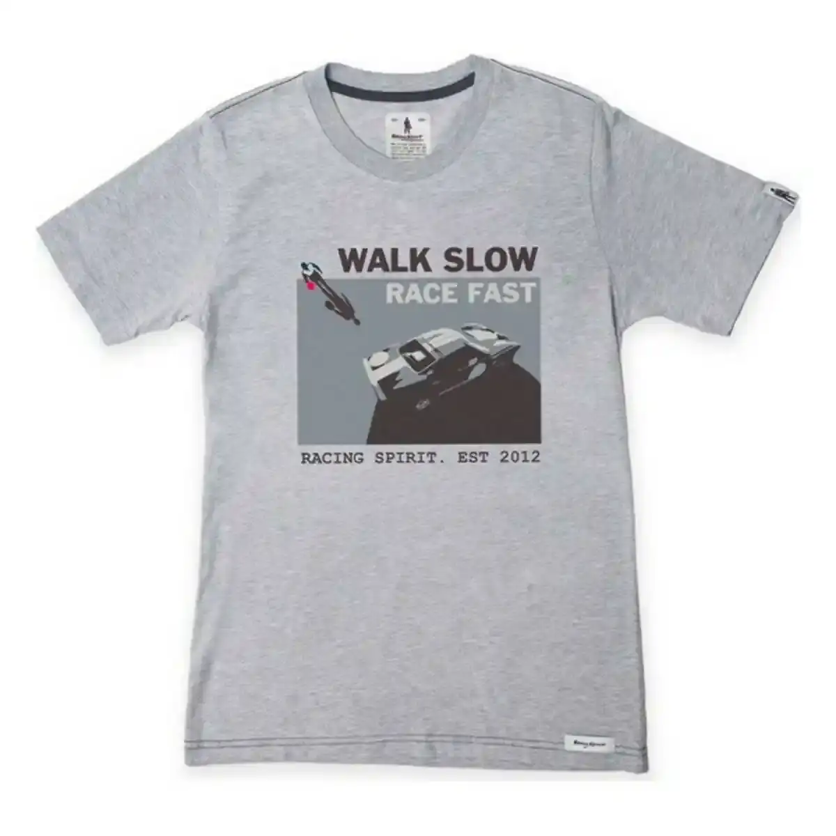 T shirt manches courtes homme omp walk slow gris_5262. DIAYTAR COTE D'IVOIRE - Votre Portail vers l'Extraordinaire. Parcourez nos collections et découvrez des produits qui vous emmènent au-delà de l'ordinaire, créant une expérience de shopping mémorable.