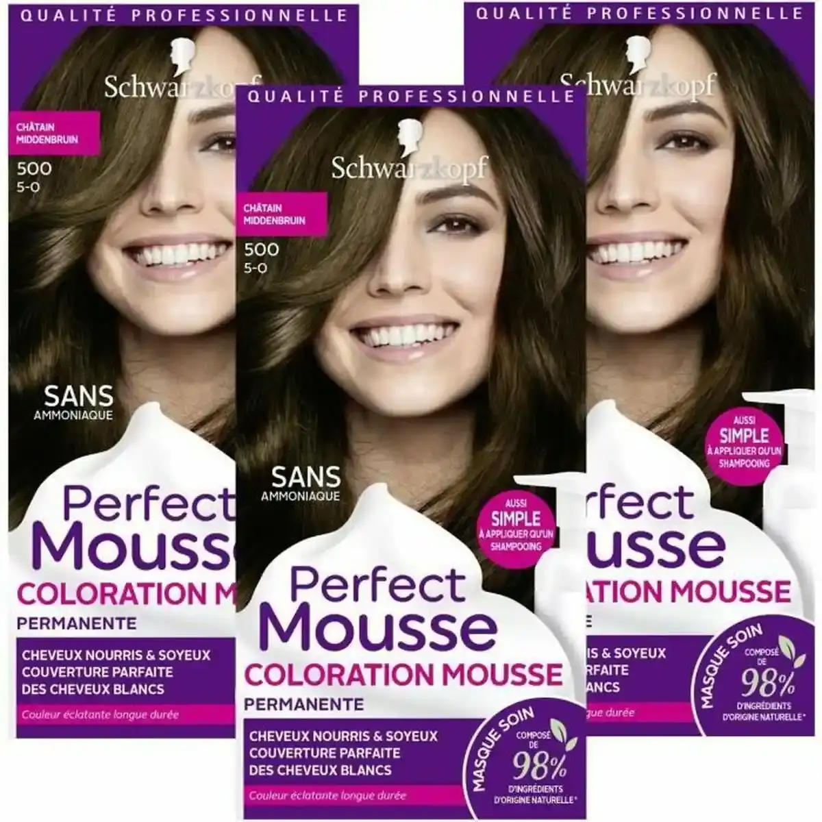 Teinture sans ammoniaque schwarzkopf perfect mousse brown no 500 3 unites_7200. Bienvenue chez DIAYTAR COTE D'IVOIRE - Où le Shopping Devient une Aventure. Découvrez notre collection diversifiée et explorez des produits qui reflètent la diversité du Côte d'Ivoire.