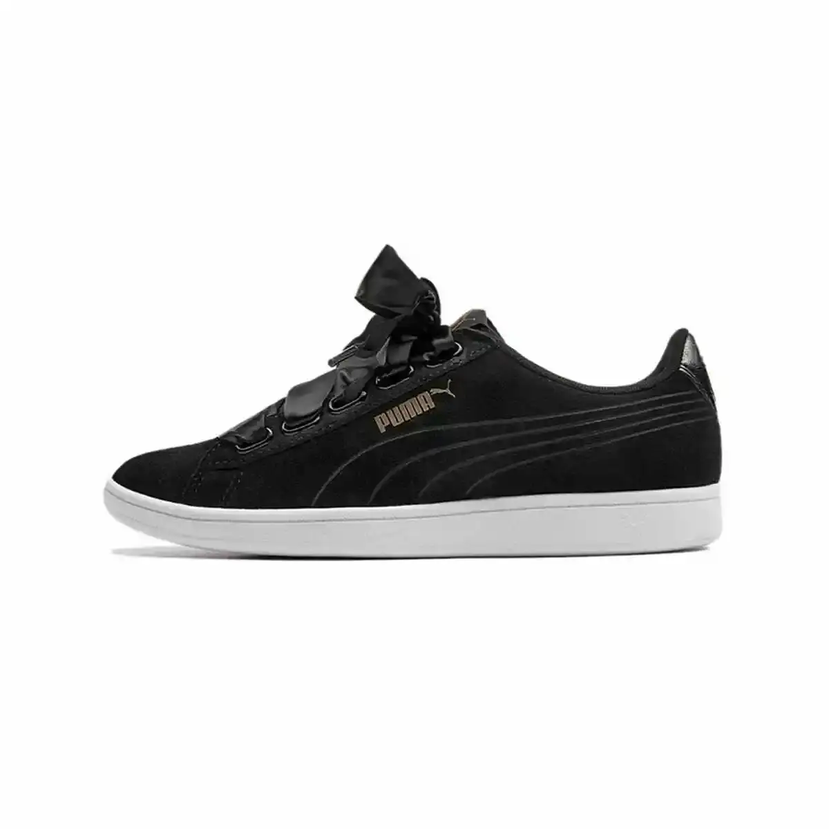 Baskets de sport pour femme Puma Vikky Ribbon SD Noir. SUPERDISCOUNT FRANCE