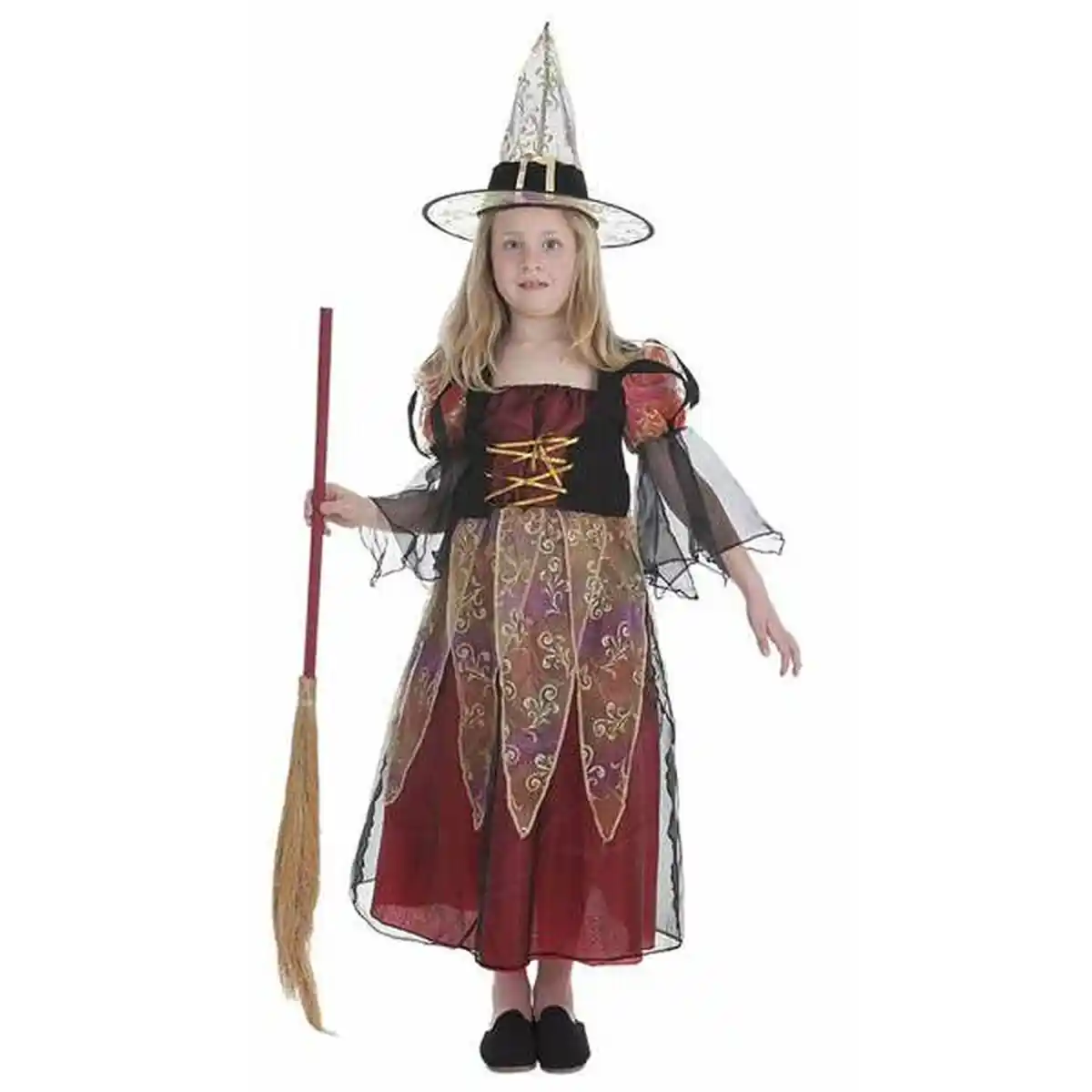 Déguisement pour enfant Sorcière bordeaux. SUPERDISCOUNT FRANCE