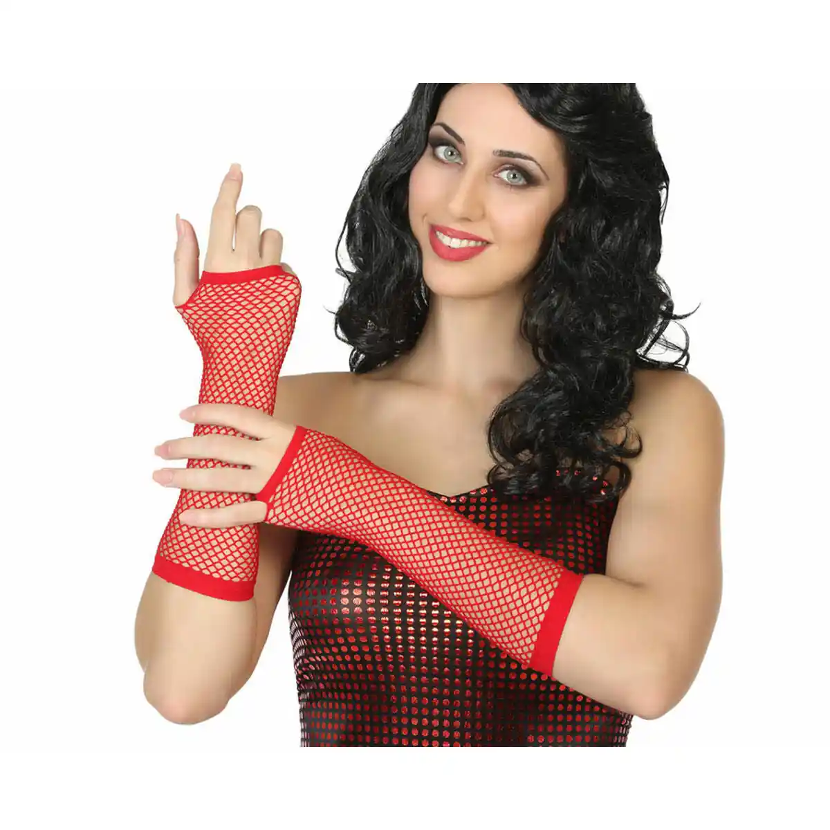 Gants grille rouge_2641. Entrez dans l'Univers de DIAYTAR COTE D'IVOIRE - Où Chaque Produit a son Éclat Unique. Explorez notre gamme variée et choisissez des articles qui illuminent votre quotidien.