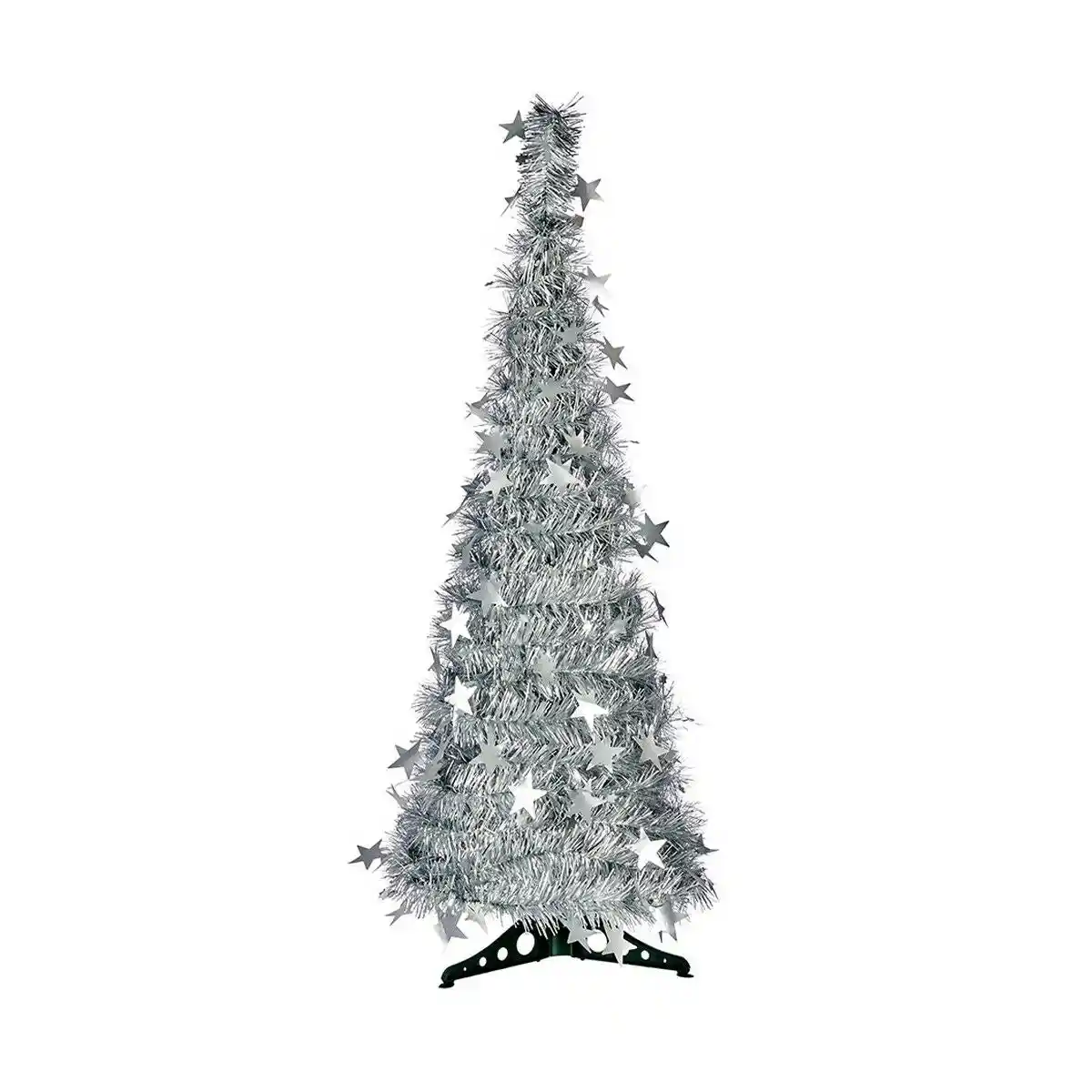 Guirlande argentee sapin de noel 37 x 37 x 105 cm _7391. DIAYTAR COTE D'IVOIRE - Où Choisir est une Célébration de l'Artisanat Local. Découvrez notre boutique en ligne et choisissez des produits qui incarnent la passion des artisans sénégalais.