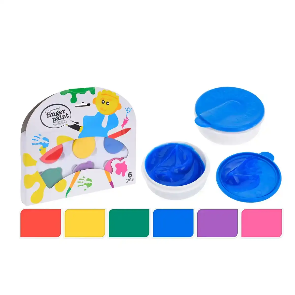 Jeu de peinture avec vos doigts pour enfants Pack de 6 unités. SUPERDISCOUNT FRANCE