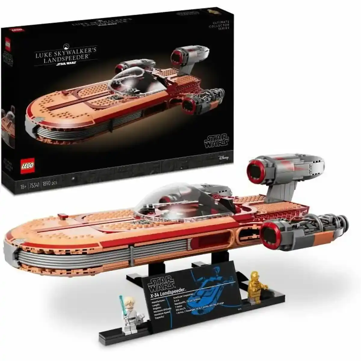 Playset Lego Star Wars 75341 Le Landspeeder de Luke Skywalker (1890 pièces). SUPERDISCOUNT FRANCE