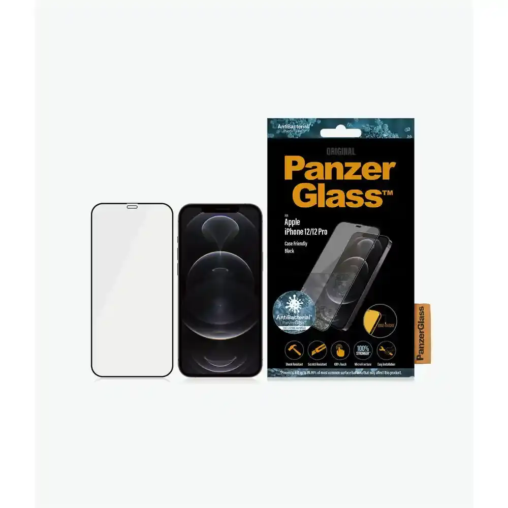 Protecteur d'écran en verre trempé Panzer Glass 2711 iPhone 12 Pro iPhone 12. SUPERDISCOUNT FRANCE