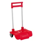 Sac à dos pliable Trolley Safta Rouge. SUPERDISCOUNT FRANCE