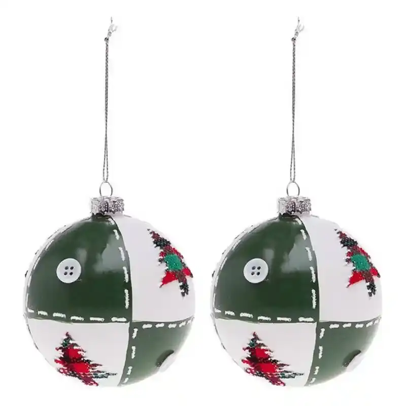Boules de noel 2 pcs 111301_7635. Bienvenue chez DIAYTAR COTE D'IVOIRE - Où Votre Shopping Prend Vie. Découvrez notre univers et dénichez des trésors qui ajoutent de la couleur à votre quotidien.