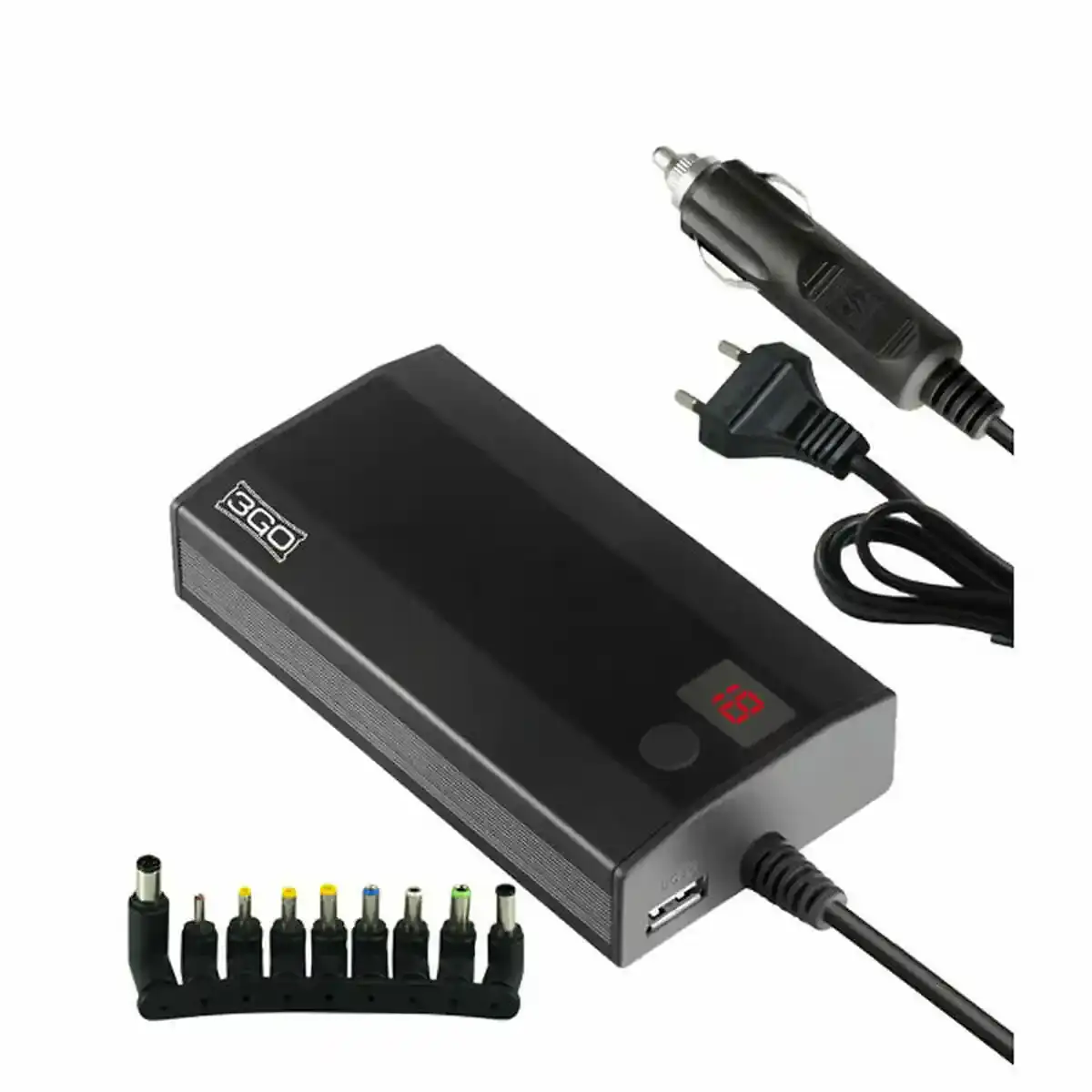 Chargeur pour ordinateur portable 3GO ALIM90C2 90W. SUPERDISCOUNT FRANCE