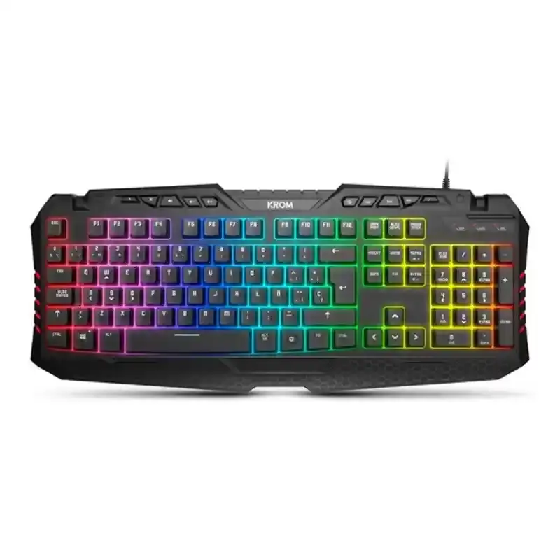 Clavier Gaming Krom Kyra RGB USB Noir. SUPERDISCOUNT FRANCE