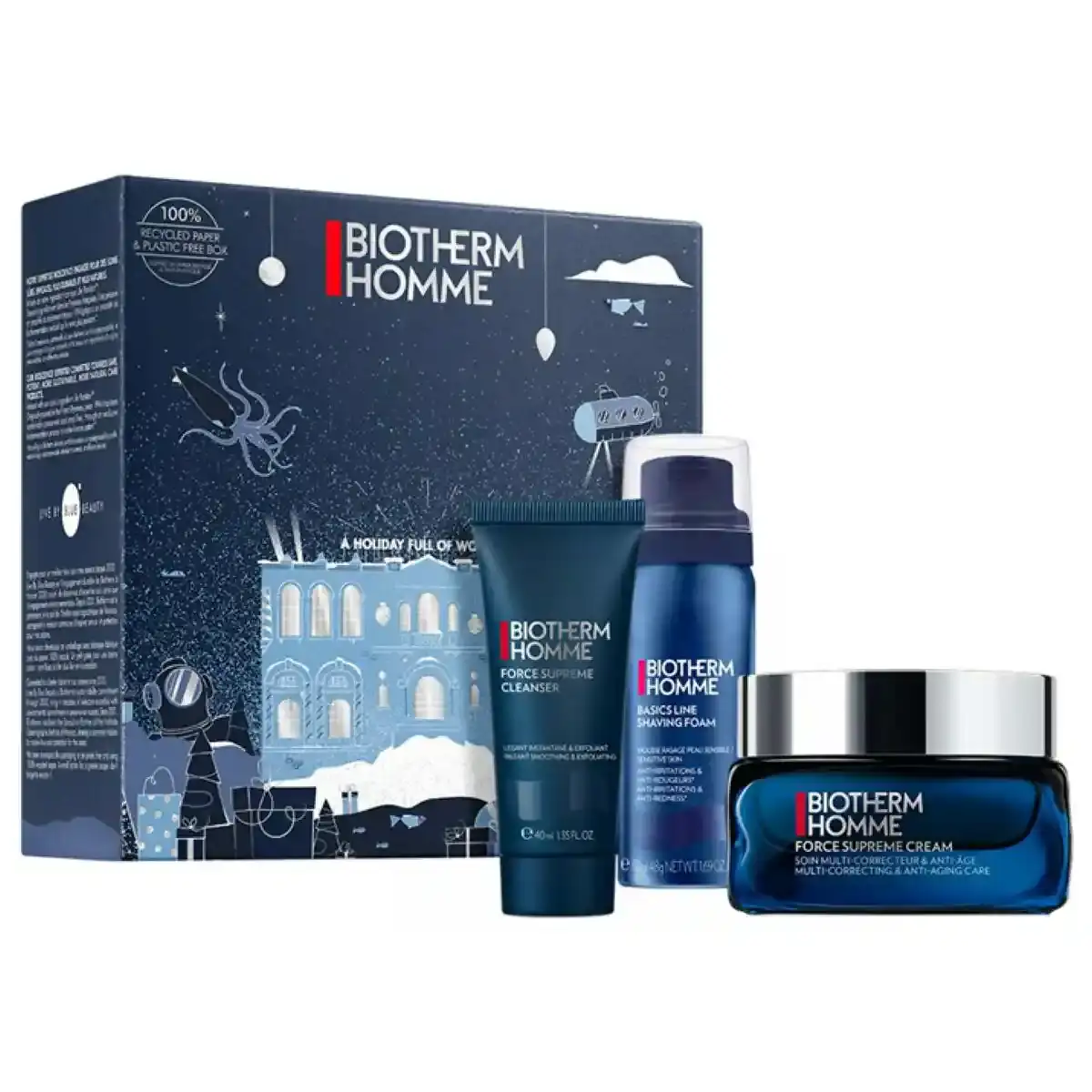 Coffret cosmetique biotherm force supreme 3 pieces_7053. DIAYTAR COTE D'IVOIRE - L'Artisanat à Portée de Clic. Découvrez notre boutique en ligne pour trouver des produits uniques qui célèbrent la créativité et l'artisanat sénégalais.