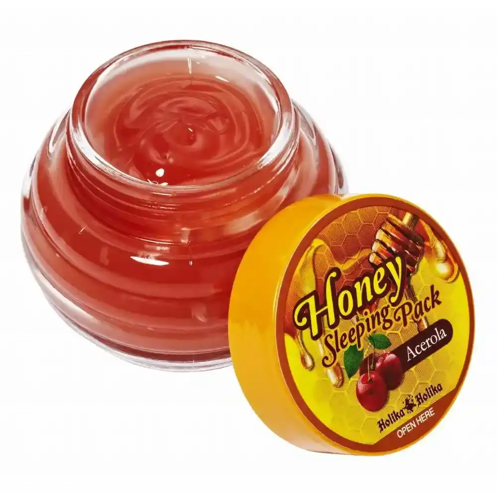 Masque de nuit hydratant holika holika honey sleeping pack acerola 90 ml _1426. DIAYTAR COTE D'IVOIRE - Votre Source d'Inspiration Shopping. Parcourez nos rayons et trouvez des articles qui vous inspirent, que ce soit pour votre style, votre maison ou votre vie quotidienne.