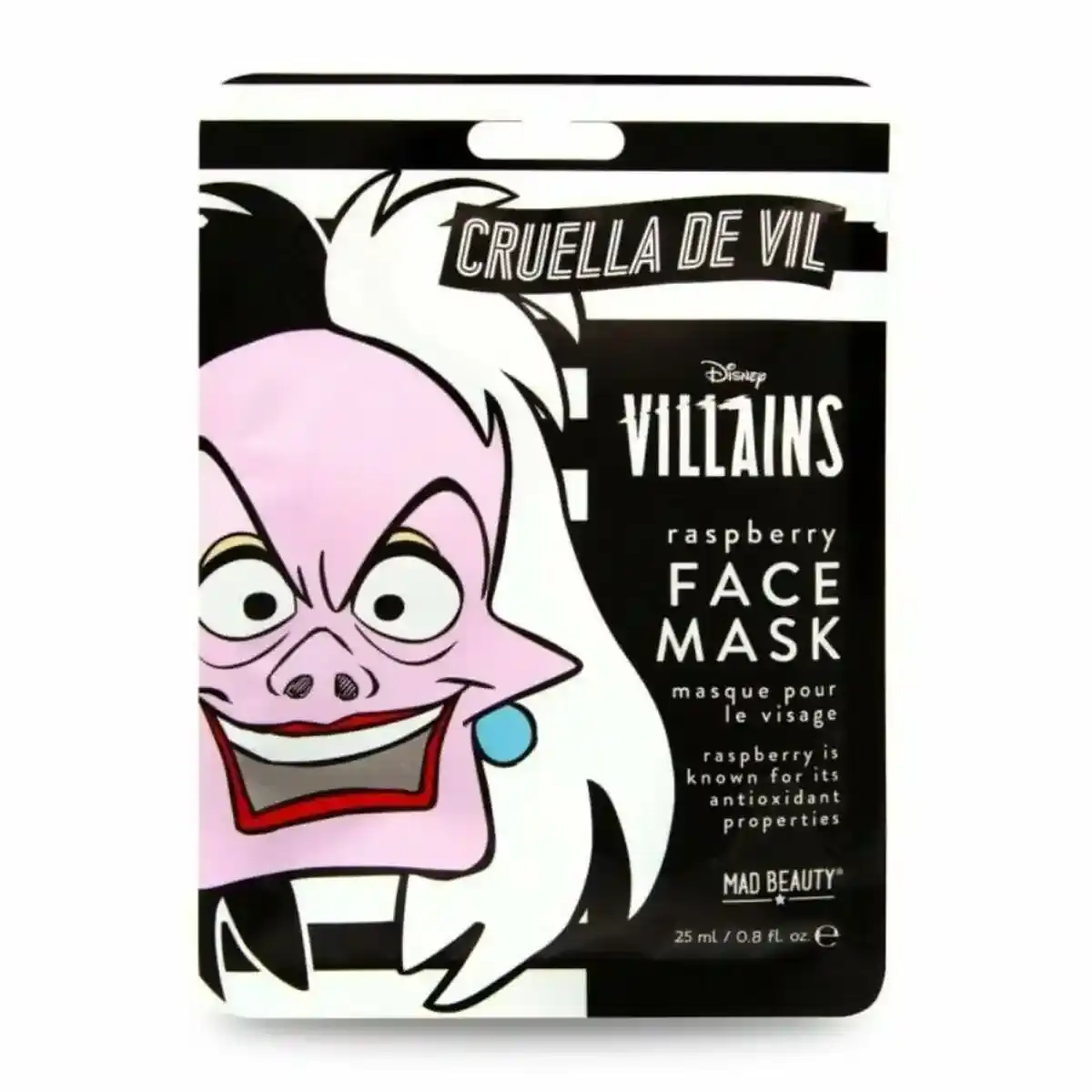Masque visage mad beauty mechants disney cruella framboise 25 ml _1998. Bienvenue chez DIAYTAR COTE D'IVOIRE - Où Chaque Produit a son Âme. Découvrez notre gamme et choisissez des articles qui résonnent avec votre personnalité et vos valeurs.