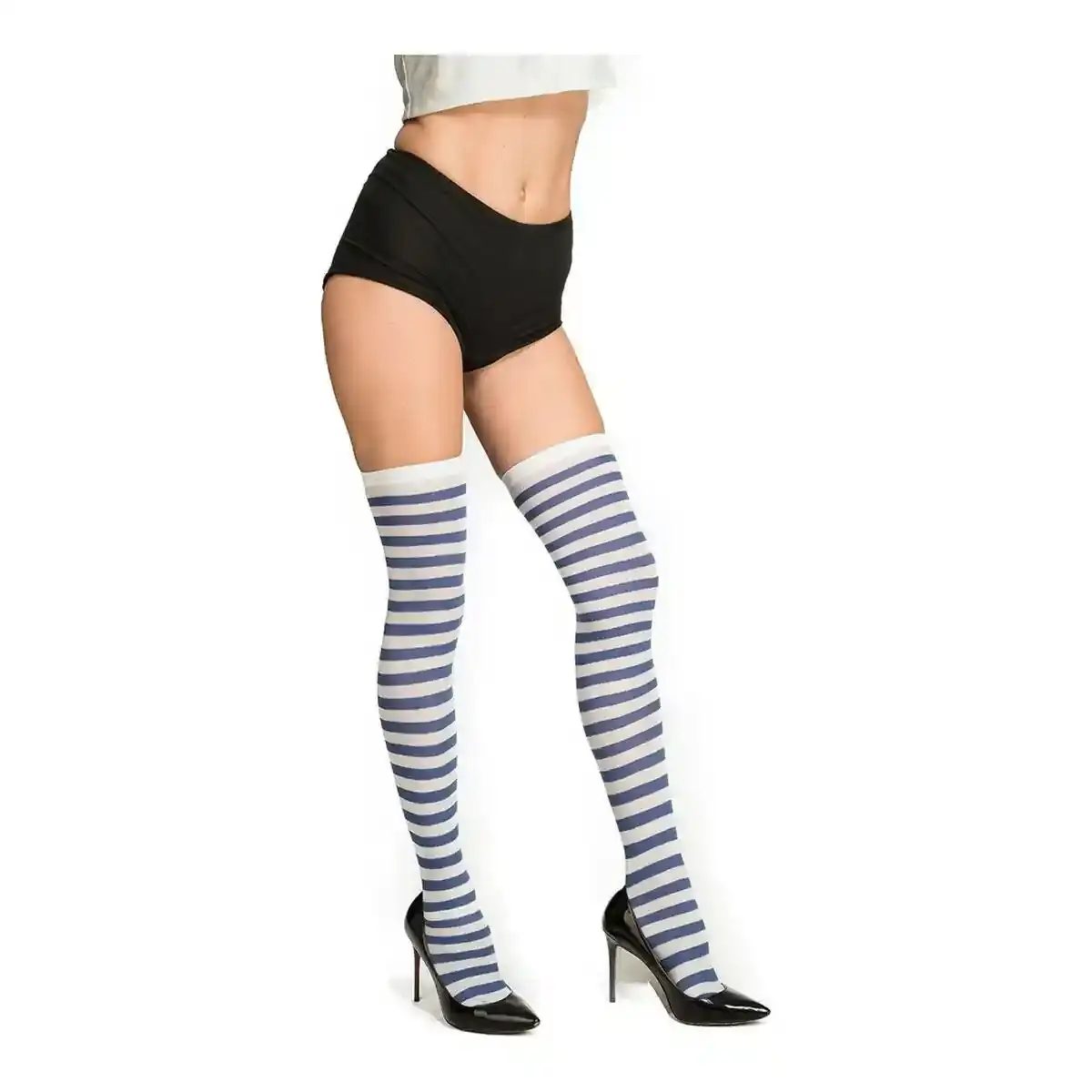Bas de costume mon autre moi rayures bleu blanc taille unique _1121. Entrez dans l'Univers de DIAYTAR COTE D'IVOIRE - Votre Destination de Shopping Complète. Découvrez des produits qui reflètent la diversité et la richesse culturelle du Côte d'Ivoire, le tout à portée de clic.