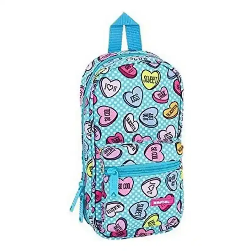 Sac à dos Trousse Safta Sweet Heart Bleu. SUPERDISCOUNT FRANCE
