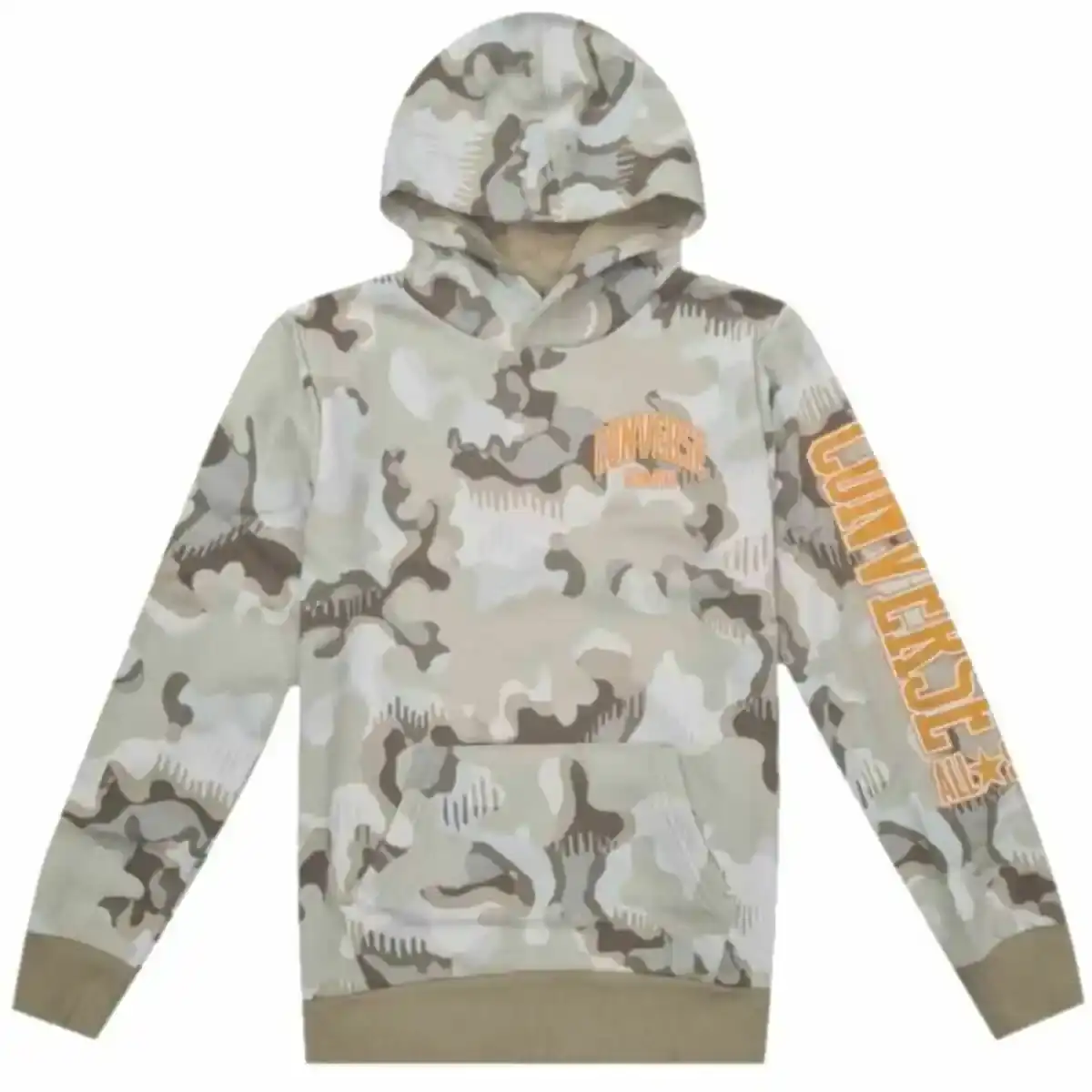 Sweat à Capuche Enfant Converse Polar Camouflage Beige. SUPERDISCOUNT FRANCE