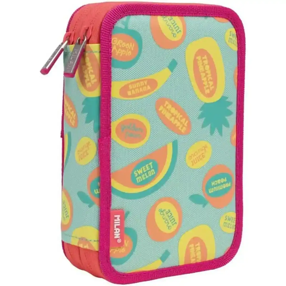 Trousse Double Milan Frutikis Vert (19,5 x 13 x 5 cm). SUPERDISCOUNT FRANCE