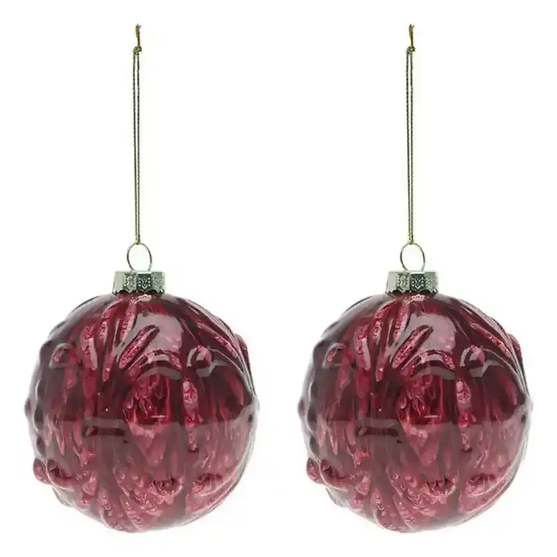 Boules de noel 2 pcs 112575_8668. Entrez dans le Monde Éclectique de DIAYTAR COTE D'IVOIRE. Explorez nos catégories et dénichez des trésors qui reflètent la richesse et l'authenticité du Côte d'Ivoire.