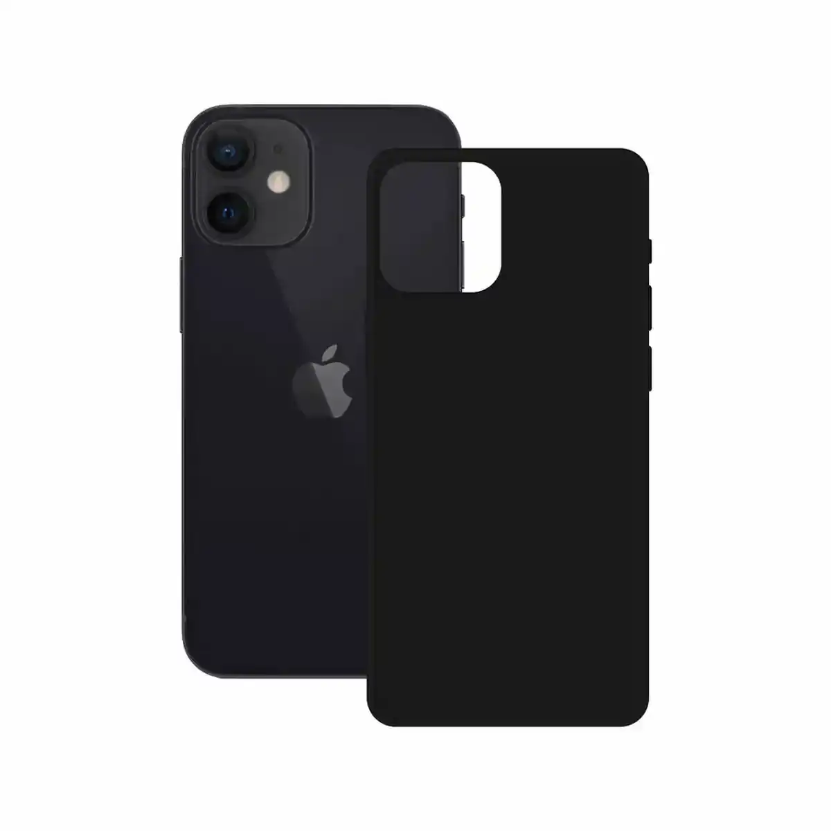 Coque mobile Contact iPhone 12 mini Noir. SUPERDISCOUNT FRANCE