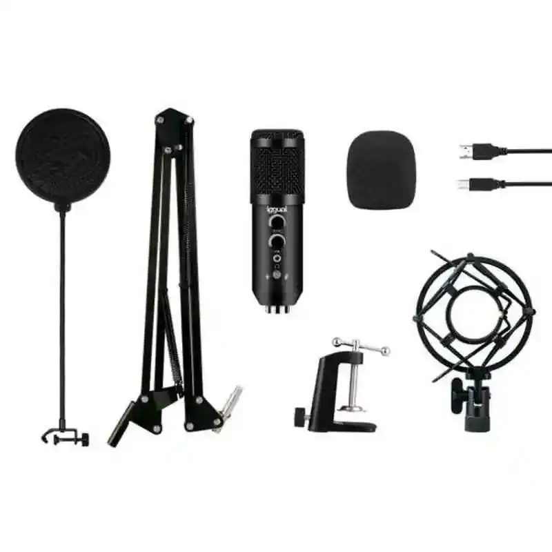 Microphone de table iggual Pro Voice IGG317150 USB Noir. SUPERDISCOUNT FRANCE