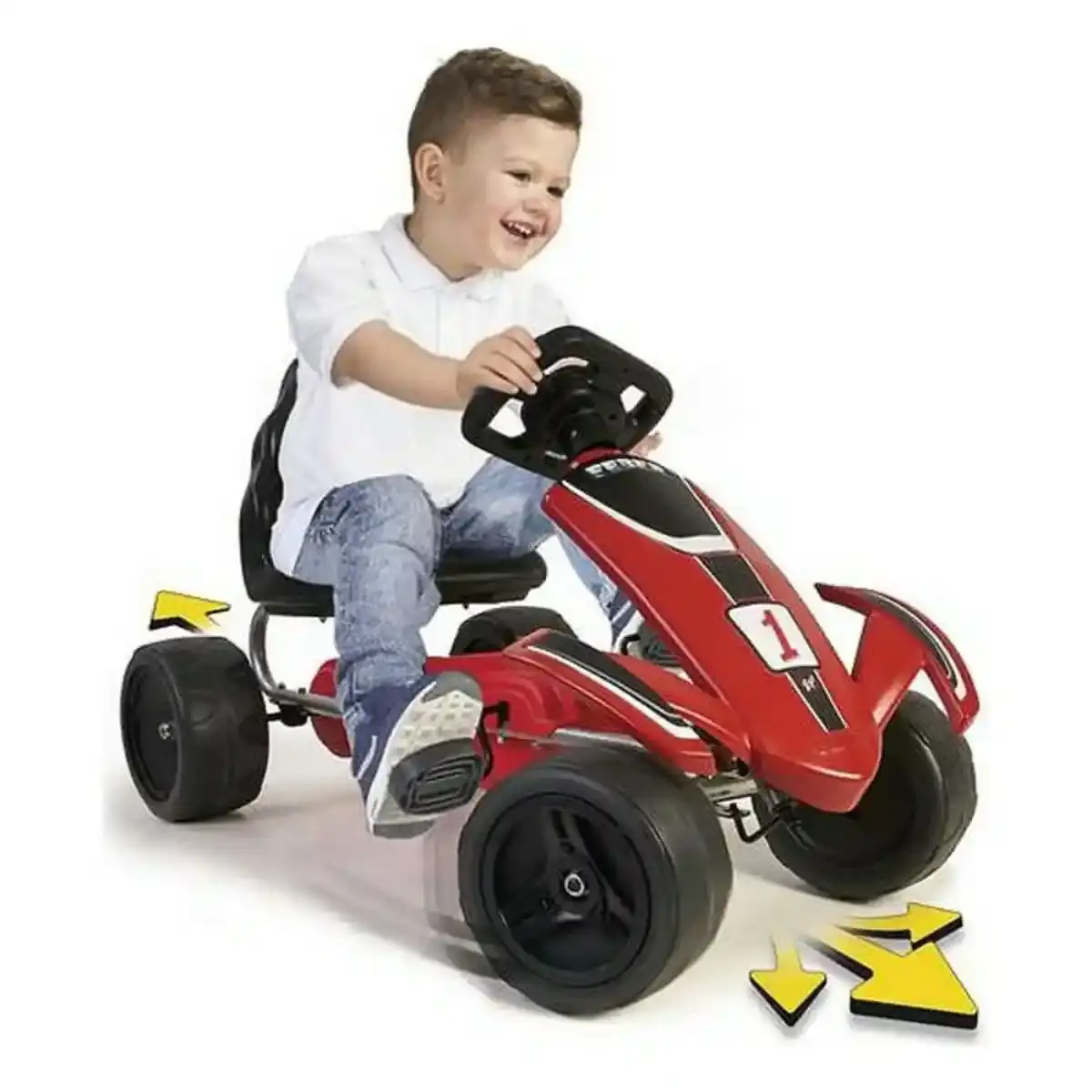 Pédales Go-Kart Feber Rouge/Noir (49 x 51 x 82 cm). SUPERDISCOUNT FRANCE