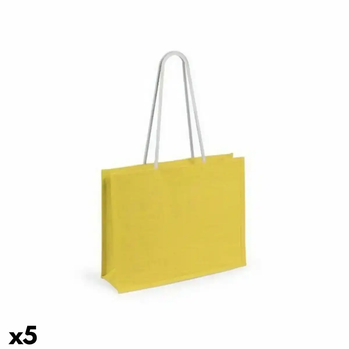Sac en jute 144883 5 unites _2388. DIAYTAR COTE D'IVOIRE - Où Choisir est un Acte d'Amour pour le Côte d'Ivoire. Explorez notre boutique en ligne et choisissez des articles qui célèbrent la culture et l'artisanat du pays.