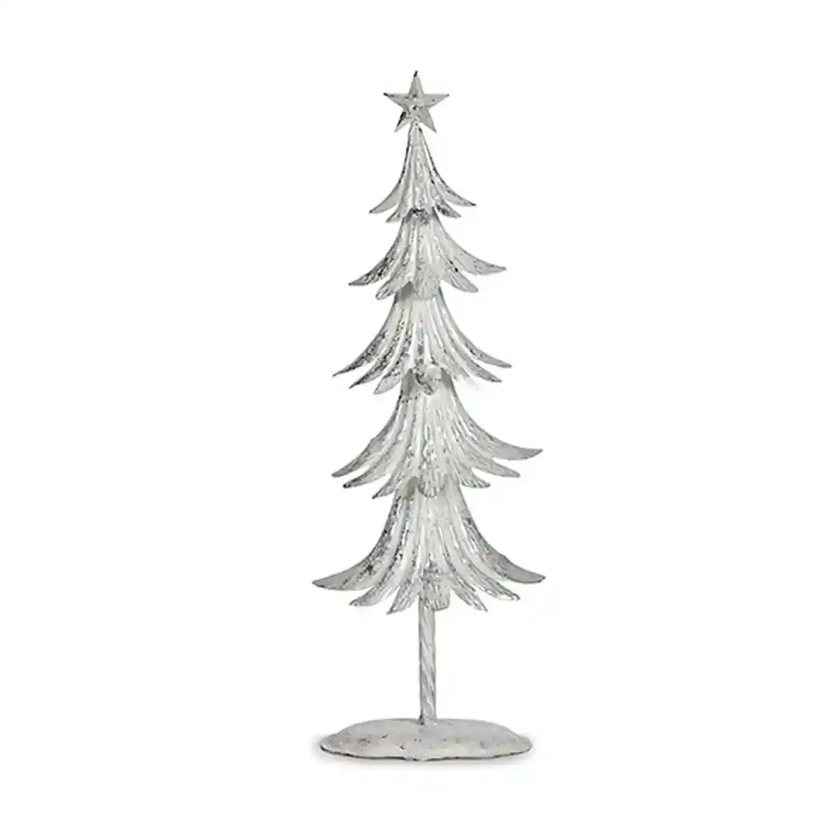 Sapin de noel metal blanc 17 5 x 50 x 11 cm _9195. DIAYTAR COTE D'IVOIRE - L'Art du Shopping Éclairé. Naviguez à travers notre plateforme intuitive et découvrez une variété d'articles soigneusement sélectionnés pour répondre à vos besoins et à vos envies.