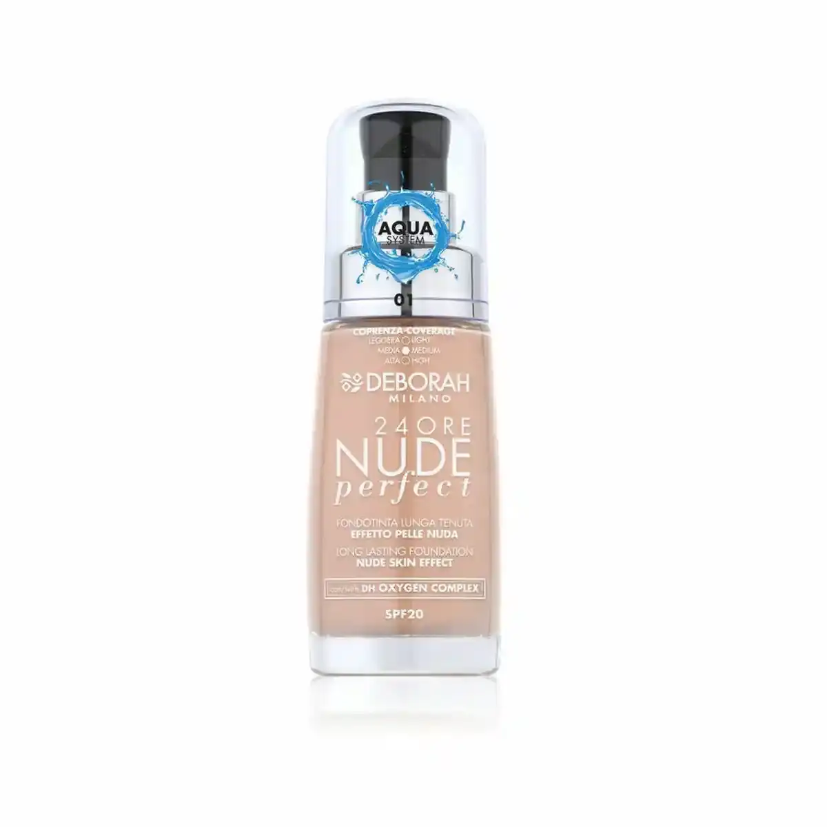 Base de maquillage liquide 24 ore perfect nude deborah 9606_8957. DIAYTAR COTE D'IVOIRE - Où Choisir est un Plaisir Responsable. Explorez notre boutique en ligne et adoptez des produits qui reflètent notre engagement envers la durabilité.