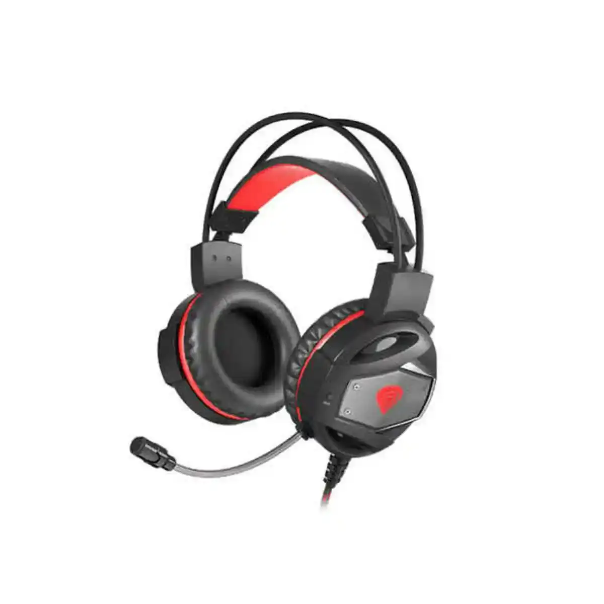 Casque avec Microphone Genesis Neon 350 Rouge Noir. SUPERDISCOUNT FRANCE
