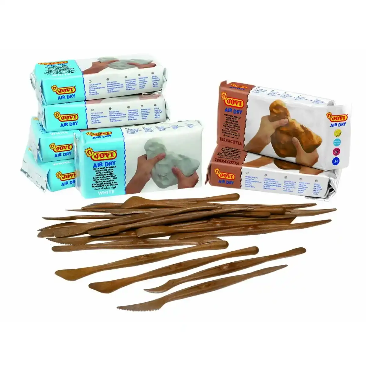 Jeu de Pâte à Modeler Jovi Air Dry Multicolore 27 Pièces. SUPERDISCOUNT FRANCE